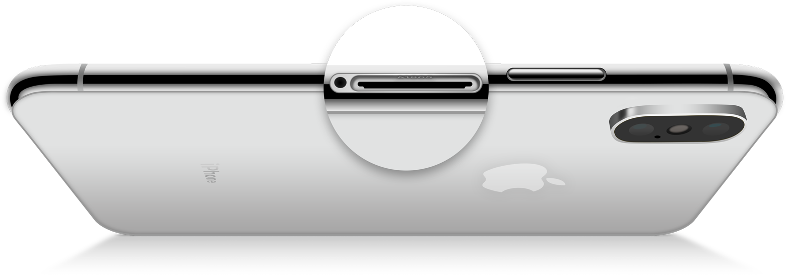 Zásuvka na SIM kartu na iPhonu